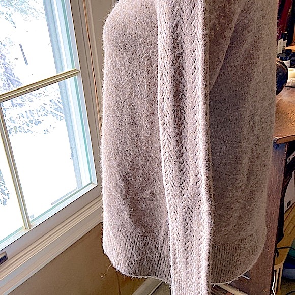 SP LOFT SWEATER FUZZY BEIGE LONG MACHINE WASH AND DRY - Picture 3 of 9